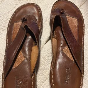 Born shoes size 9 all hand crafted leather brown